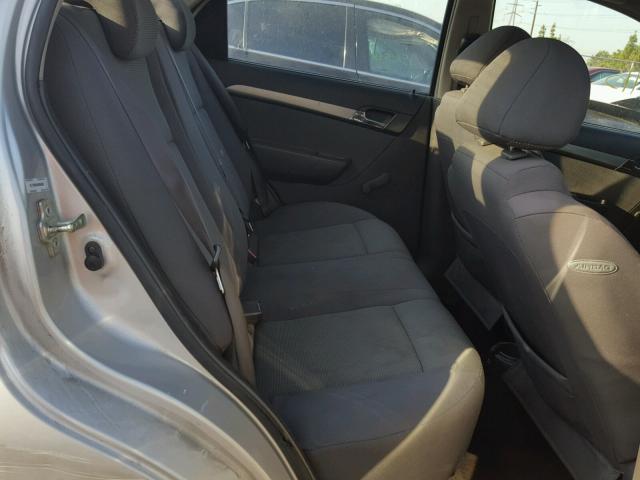 KL1TD56648B006580 - 2008 CHEVROLET AVEO BASE Күміс фото 6