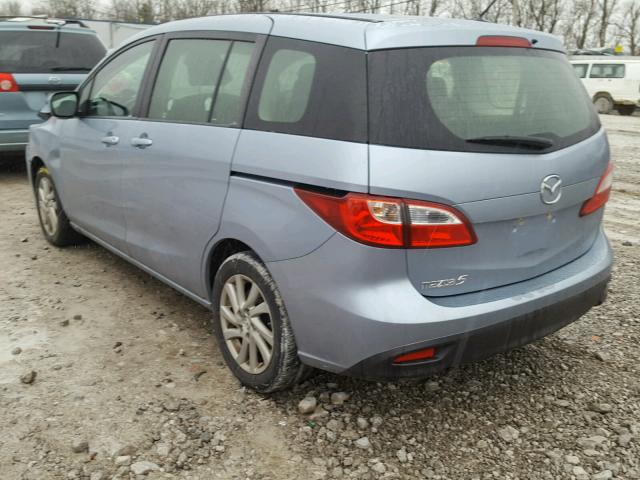 JM1CW2BLXC0143430 - 2012 MAZDA 5 BLUE photo 3