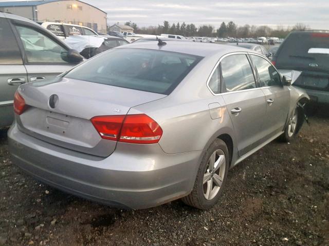 1VWBP7A38CC029428 - 2012 VOLKSWAGEN PASSAT SE SILVER photo 4