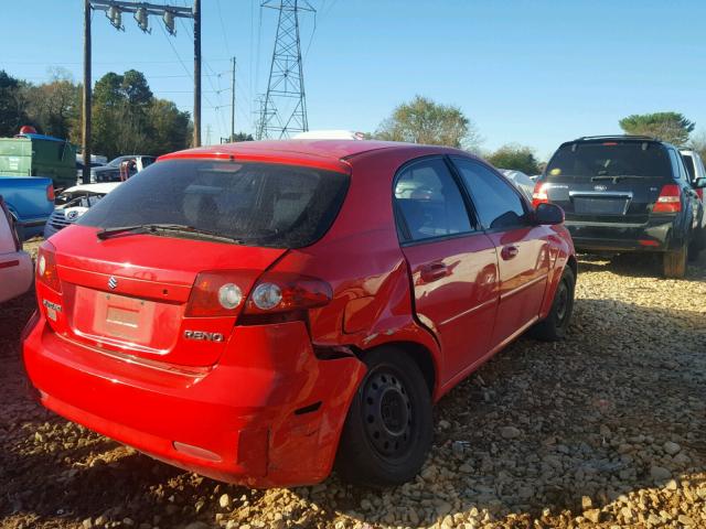 KL5JD66Z06K469061 - 2006 SUZUKI RENO RED photo 4