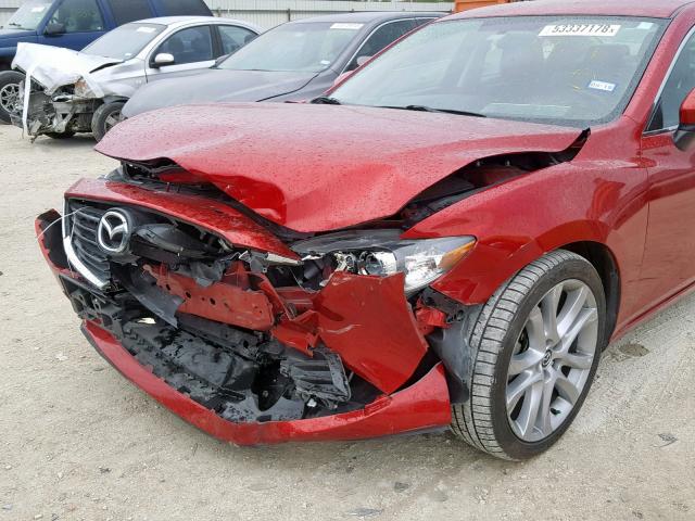 JM1GJ1V66E1118179 - 2014 MAZDA 6 TOURING RED photo 9