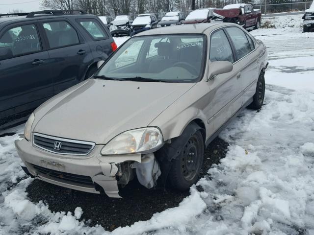 2HGEJ6680YH915068 - 2000 HONDA CIVIC EX BEIGE photo 2