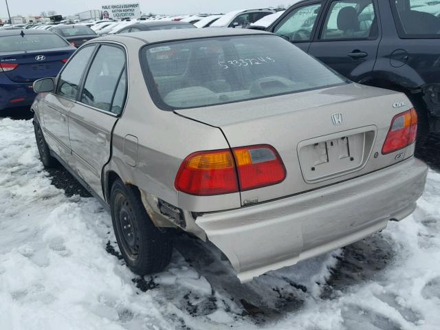 2HGEJ6680YH915068 - 2000 HONDA CIVIC EX BEIGE photo 3