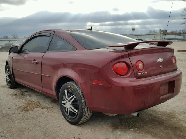 1G1AL18FX87265773 - 2008 CHEVROLET COBALT LT BURGUNDY photo 3