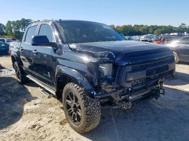 5TFEM5F15JX123955 - 2018 TOYOTA TUNDRA CRE BLACK photo 1