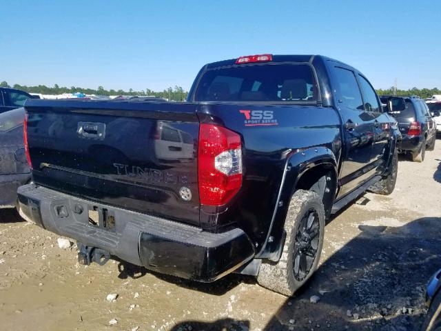 5TFEM5F15JX123955 - 2018 TOYOTA TUNDRA CRE BLACK photo 4