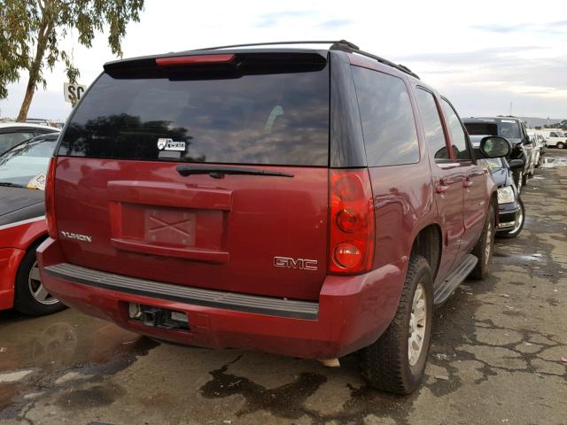 1GKFK13037J101824 - 2007 GMC YUKON RED photo 4