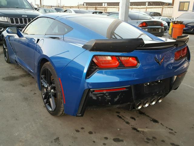 1G1YL2D7XE5104592 - 2014 CHEVROLET CORVETTE S BLUE photo 3