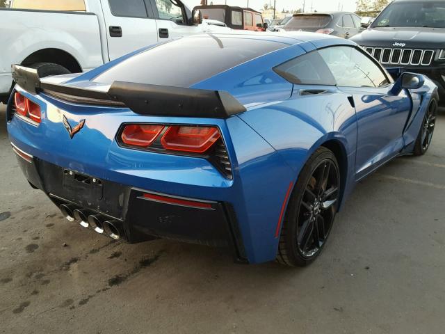 1G1YL2D7XE5104592 - 2014 CHEVROLET CORVETTE S BLUE photo 4