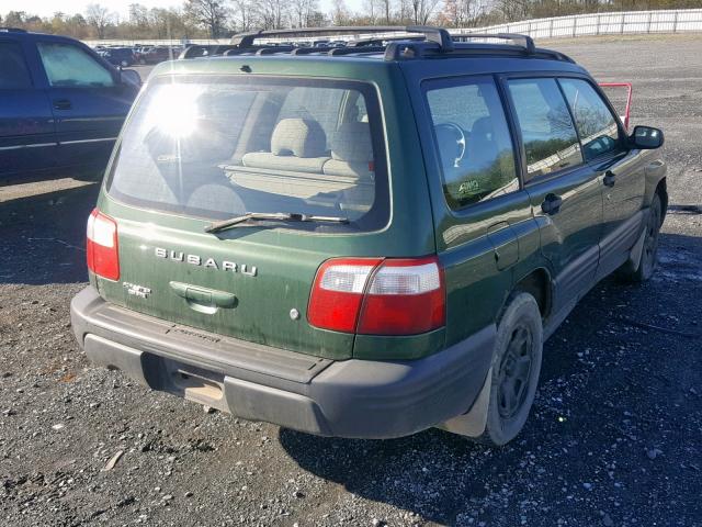 JF1SF63592H742487 - 2002 SUBARU FORESTER L GREEN photo 4