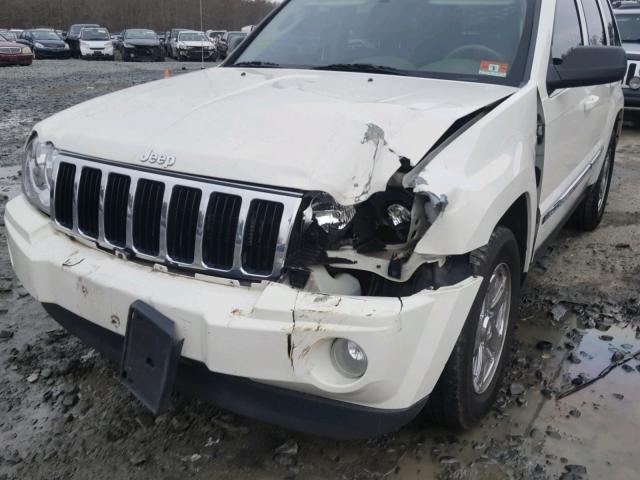 1J8HR58216C311867 - 2006 JEEP GRAND CHER WHITE photo 9