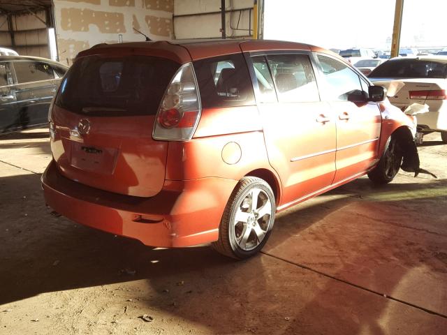 JM1CR293160114559 - 2006 MAZDA 5 RED photo 4