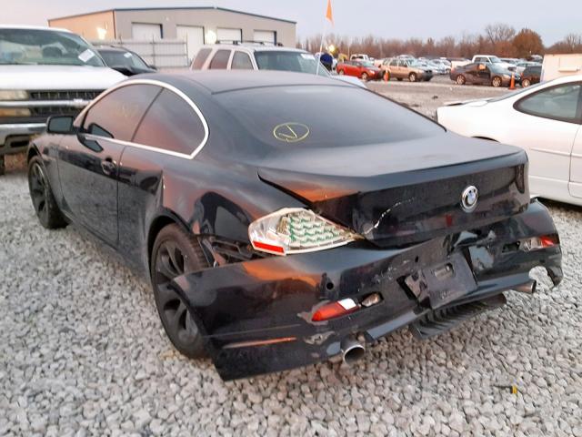 WBAEH73435B191668 - 2005 BMW 645 CI AUT BLACK photo 3