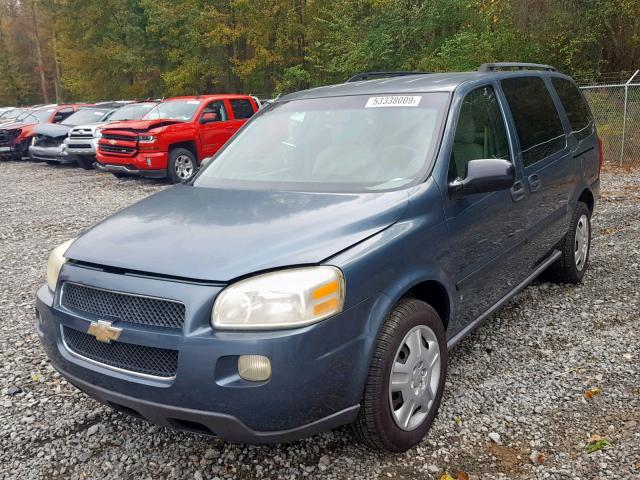 1GNDV23167D117563 - 2007 CHEVROLET UPLANDER L BLUE photo 2