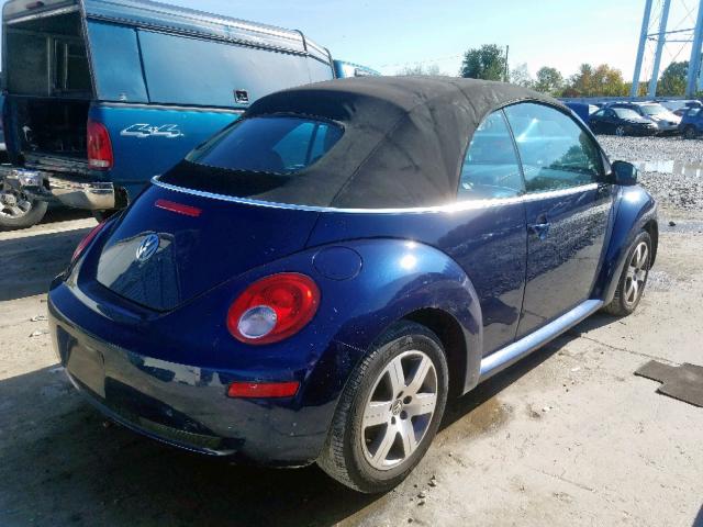 3VWRF31Y76M328658 - 2006 VOLKSWAGEN NEW BEETLE 蓝色 照片 4