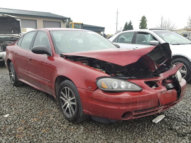 1G2NE52E85M155705 - 2005 PONTIAC GRAND AM S MAROON photo 1