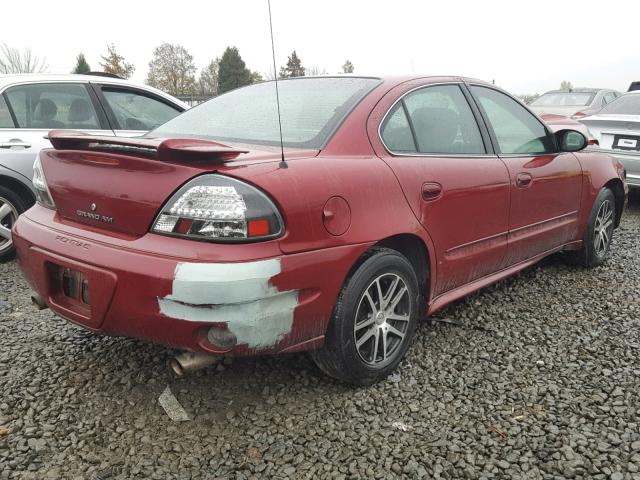 1G2NE52E85M155705 - 2005 PONTIAC GRAND AM S MAROON photo 4