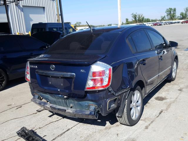 3N1AB6AP8BL660812 - 2011 NISSAN SENTRA 2.0 BLUE photo 4