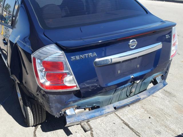 3N1AB6AP8BL660812 - 2011 NISSAN SENTRA 2.0 BLUE photo 9