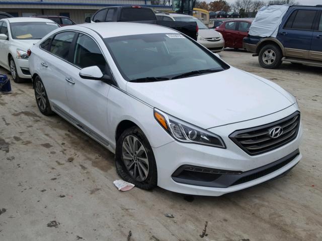 5NPE34AF0GH306796 - 2016 HYUNDAI SONATA SPO WHITE photo 1