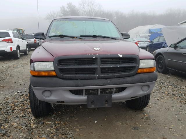 1D7HG48X73S227448 - 2003 DODGE DAKOTA QUA MAROON photo 9