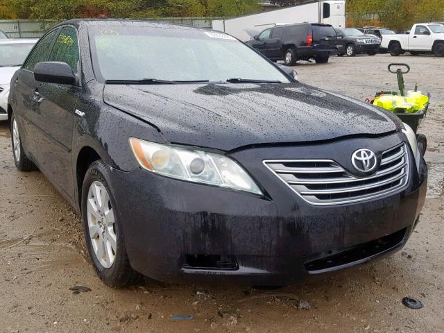 4T1BB46K47U009060 - 2007 TOYOTA CAMRY HYBR BLACK photo 1