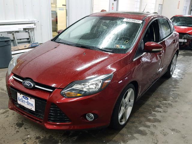 1FADP3N20DL231421 - 2013 FORD FOCUS TITA BURGUNDY photo 2