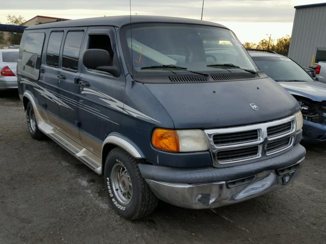 2B6HB11Y82K143145 - 2002 DODGE RAM VAN B1 BLUE photo 1