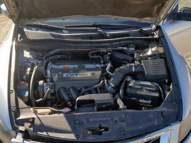 1HGCP26869A077613 - 2009 HONDA ACCORD EXL SILVER photo 7