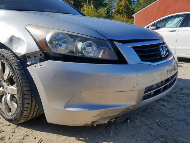 1HGCP26869A077613 - 2009 HONDA ACCORD EXL SILVER photo 9