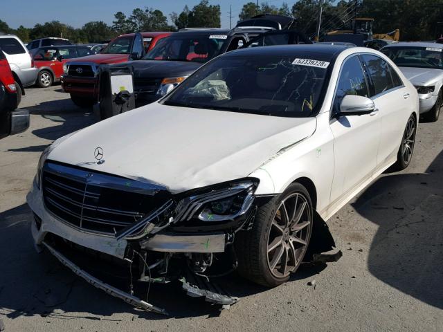 WDDUG8DB8JA386241 - 2018 MERCEDES-BENZ S 560 WHITE photo 2