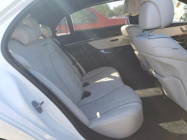 WDDUG8DB8JA386241 - 2018 MERCEDES-BENZ S 560 WHITE photo 6