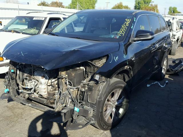 5TDJKRFH0FS110911 - 2015 TOYOTA HIGHLANDER BLACK photo 2