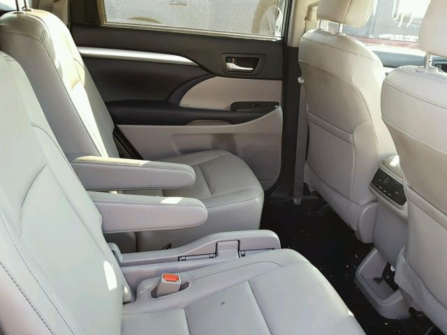 5TDJKRFH0FS110911 - 2015 TOYOTA HIGHLANDER BLACK photo 6