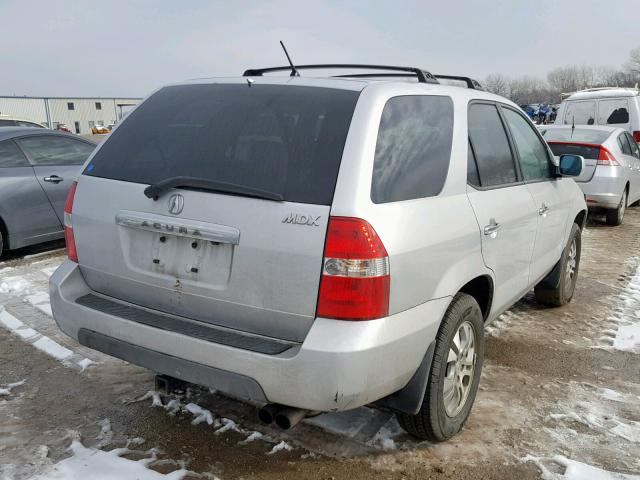 2HNYD18883H515068 - 2003 ACURA MDX TOURIN SILVER photo 4