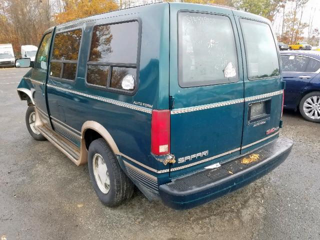 1GDDM19W0VB505188 - 1997 GMC SAFARI XT GREEN photo 3