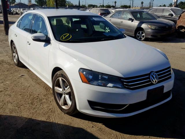 1VWBP7A37DC131160 - 2013 VOLKSWAGEN PASSAT SE WHITE photo 1