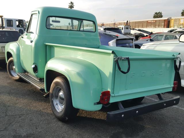 F10D4R22444 - 1954 FORD F100 TEAL photo 3