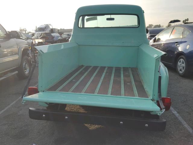 F10D4R22444 - 1954 FORD F100 TEAL photo 6
