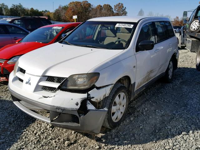 JA4LX31G03U018785 - 2003 MITSUBISHI OUTLANDER WHITE photo 2