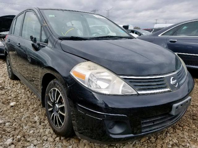 3N1BC13E97L410096 - 2007 NISSAN VERSA S BLACK photo 1