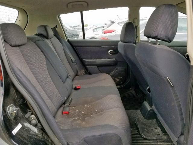 3N1BC13E97L410096 - 2007 NISSAN VERSA S BLACK photo 6