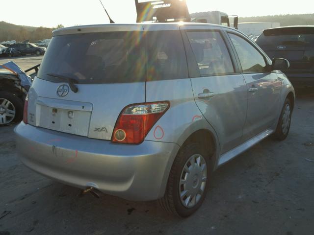 JTKKT624960169437 - 2006 TOYOTA SCION XA SILVER photo 4