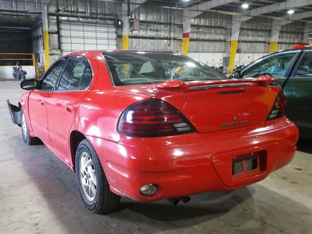 1G2NF52E84M684289 - 2004 PONTIAC GRAND AM S RED photo 3