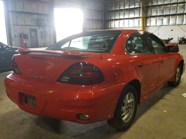 1G2NF52E84M684289 - 2004 PONTIAC GRAND AM S RED photo 4