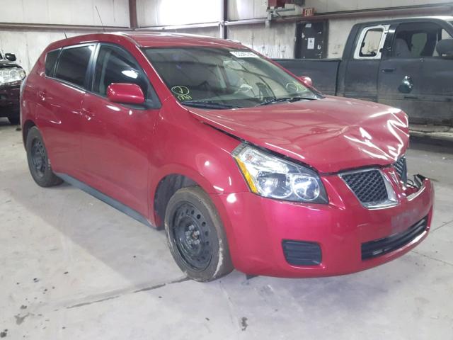 5Y2SP67859Z468284 - 2009 PONTIAC VIBE RED photo 1