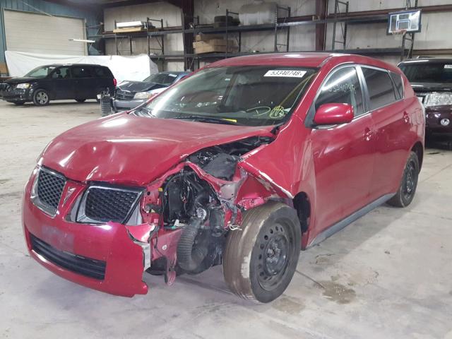 5Y2SP67859Z468284 - 2009 PONTIAC VIBE RED photo 2