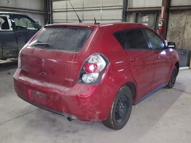 5Y2SP67859Z468284 - 2009 PONTIAC VIBE RED photo 4