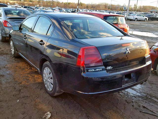 4A3AB26FX7E028372 - 2007 MITSUBISHI GALANT DE BLACK photo 3