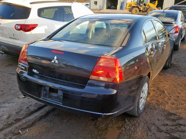 4A3AB26FX7E028372 - 2007 MITSUBISHI GALANT DE BLACK photo 4